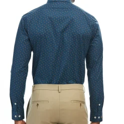 Amberglow Gold Print Button Down