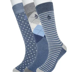 Augustin Stripe Dress 3 Pack Sock