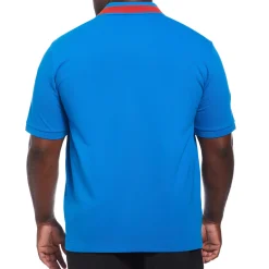 Big and Tall Micro Pique Chest Stripe Polo