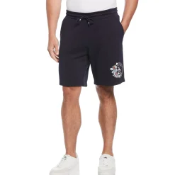Big & Tall Brushed Black Fleece Short