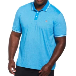 Big & Tall Cotton Jacquard Allover Dobby Print Polo