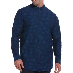 Big & Tall Jacquard Denim Shirt