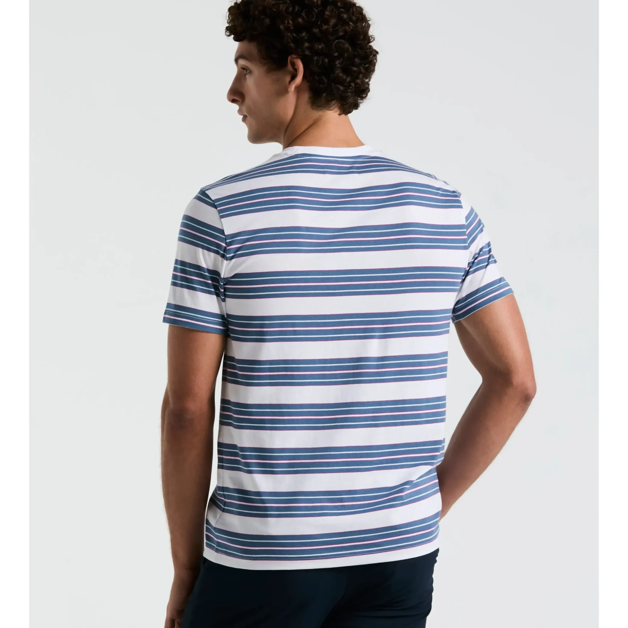 Birdseye Pique Chest Stripe Tee