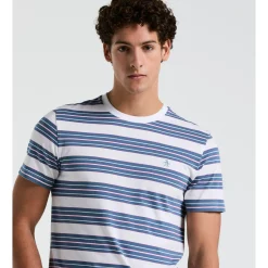 Birdseye Pique Chest Stripe Tee