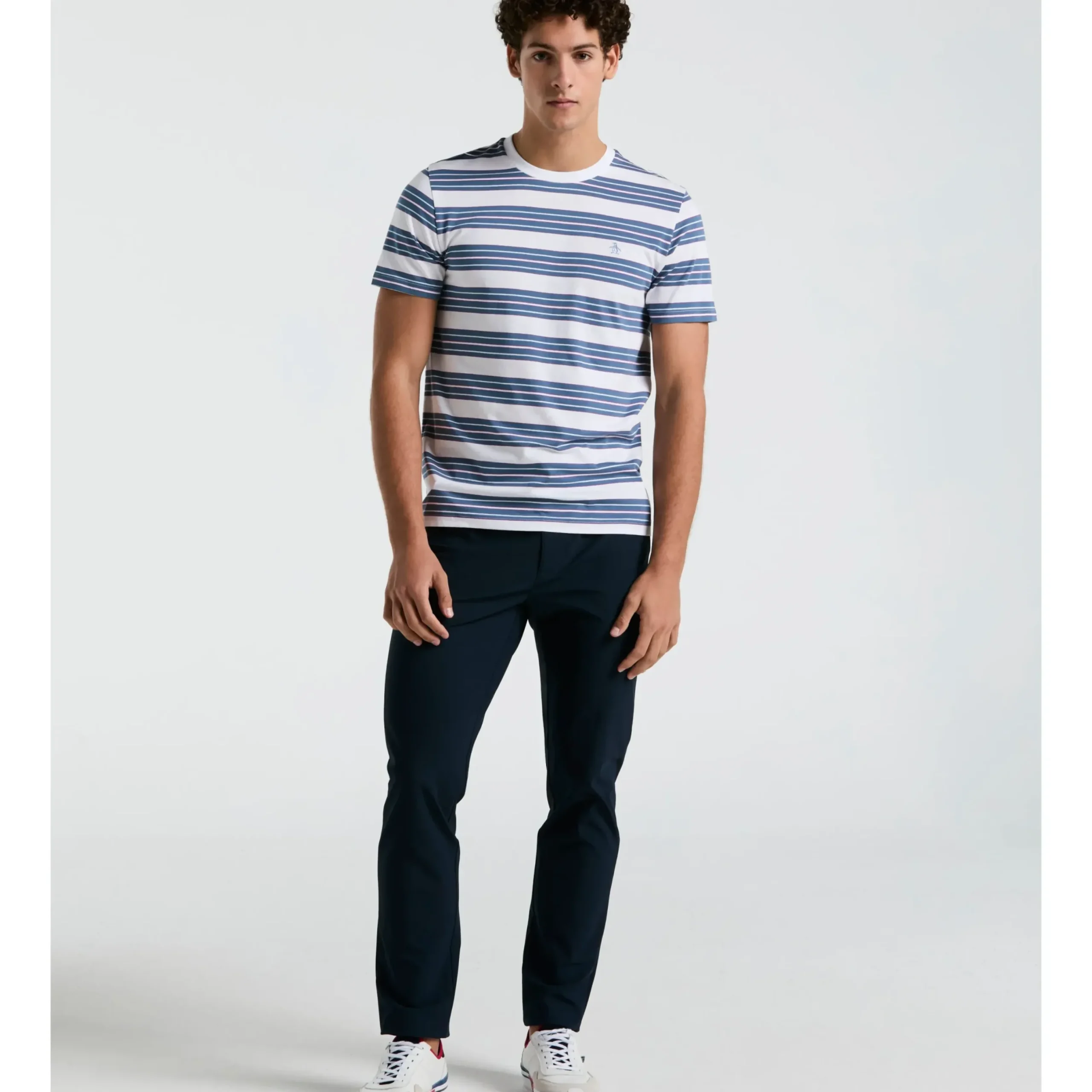 Birdseye Pique Chest Stripe Tee