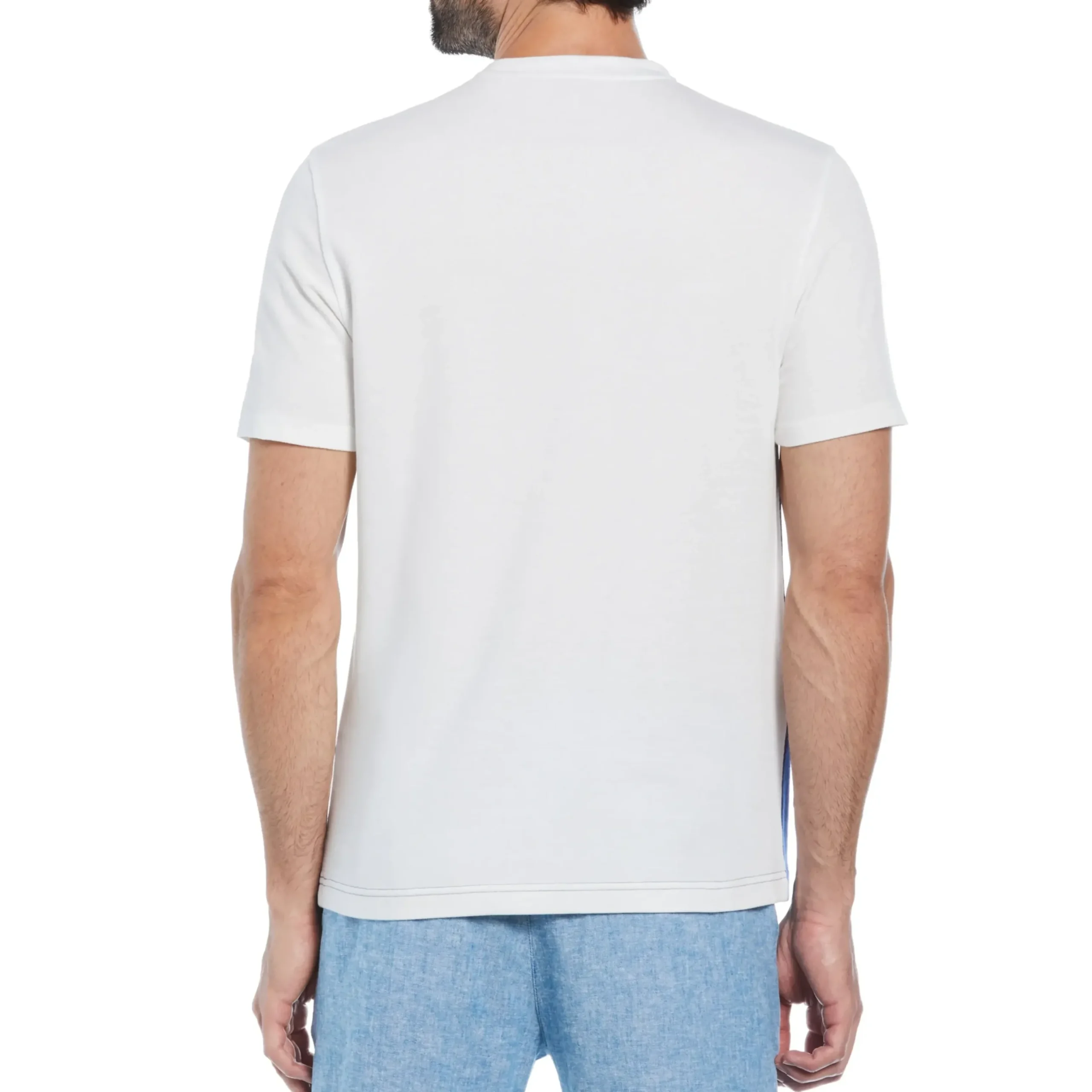 Birdseye Stripe Color Block Tee