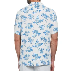 Bouquet Print Camp Collar Shirt