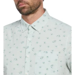 Chambray Ditsy Daisy Print Shirt