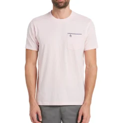 Chambray Trim Pocket Tee