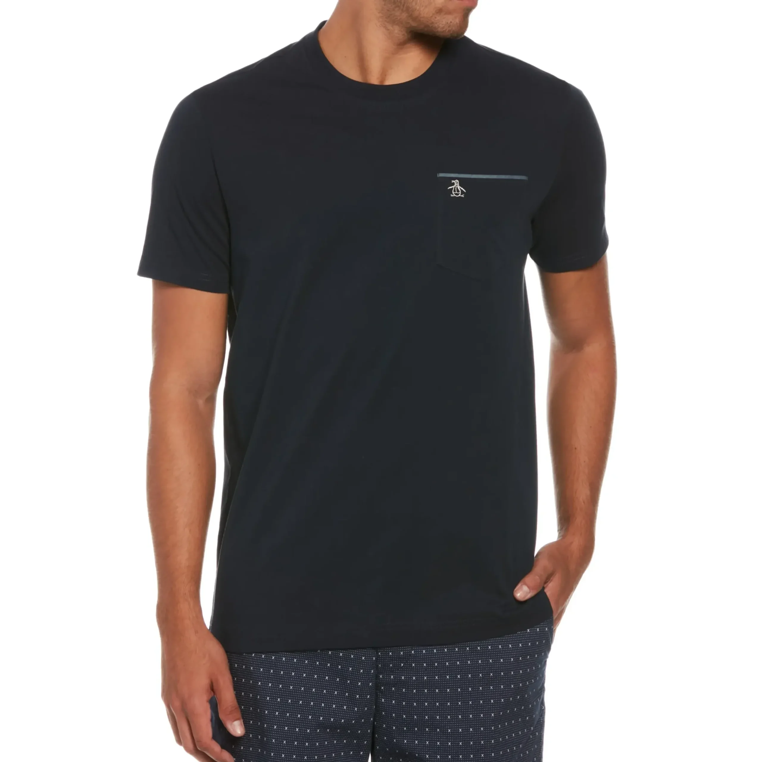 Chambray Trim Pocket Tee