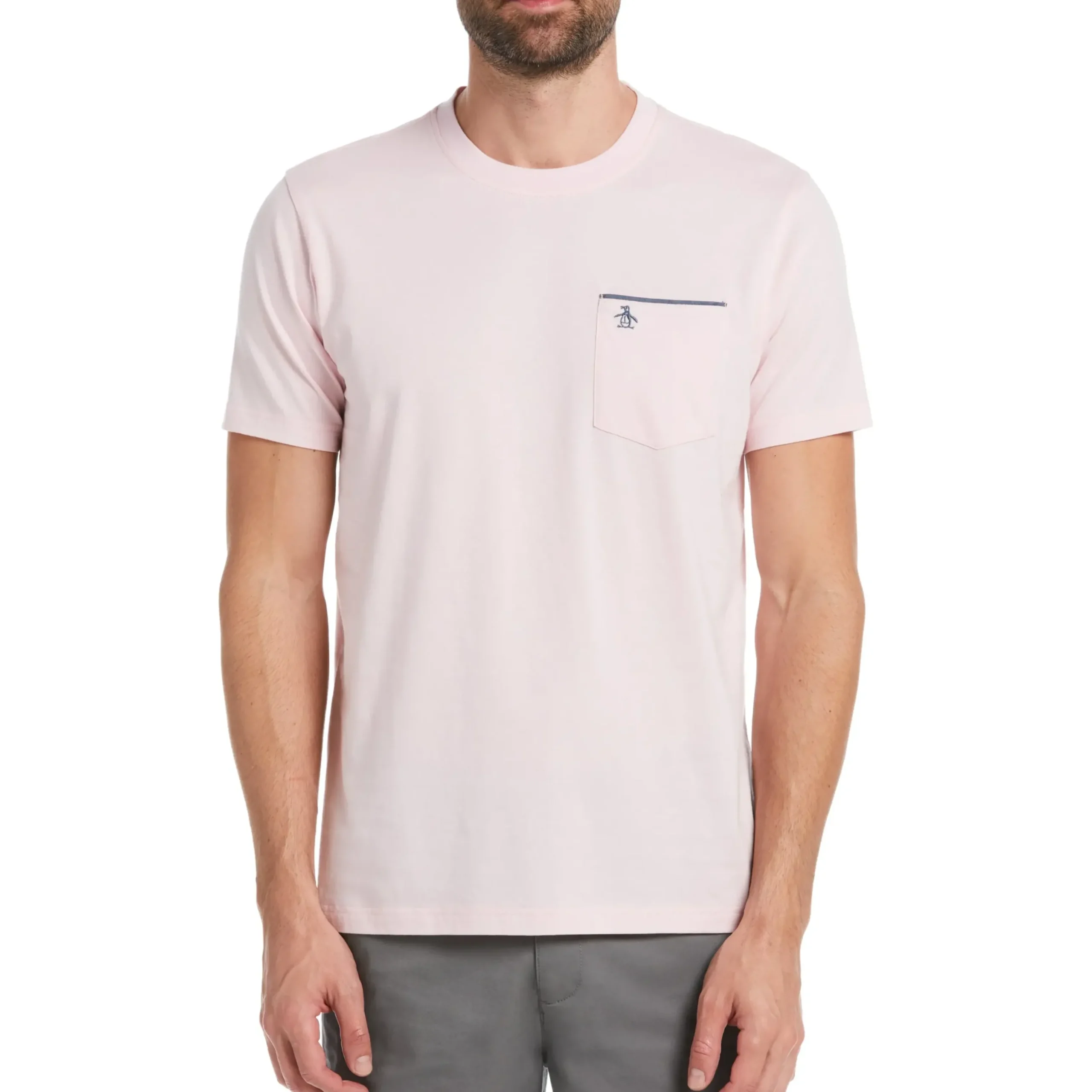 Chambray Trim Pocket Tee
