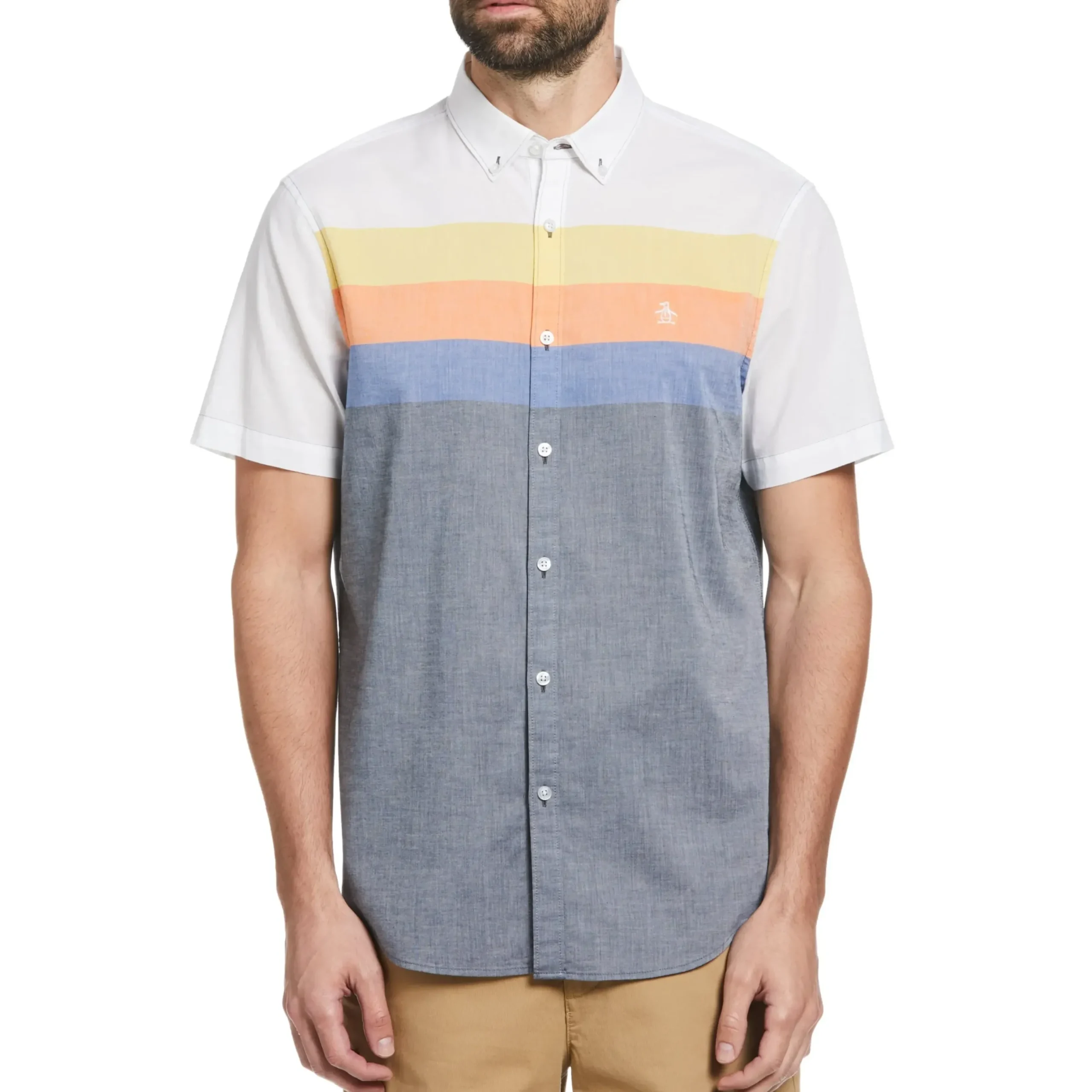 Color Block Stripe Shirt