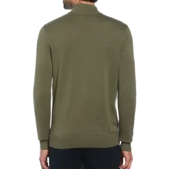 Color Block 1/4 Zip Sweater