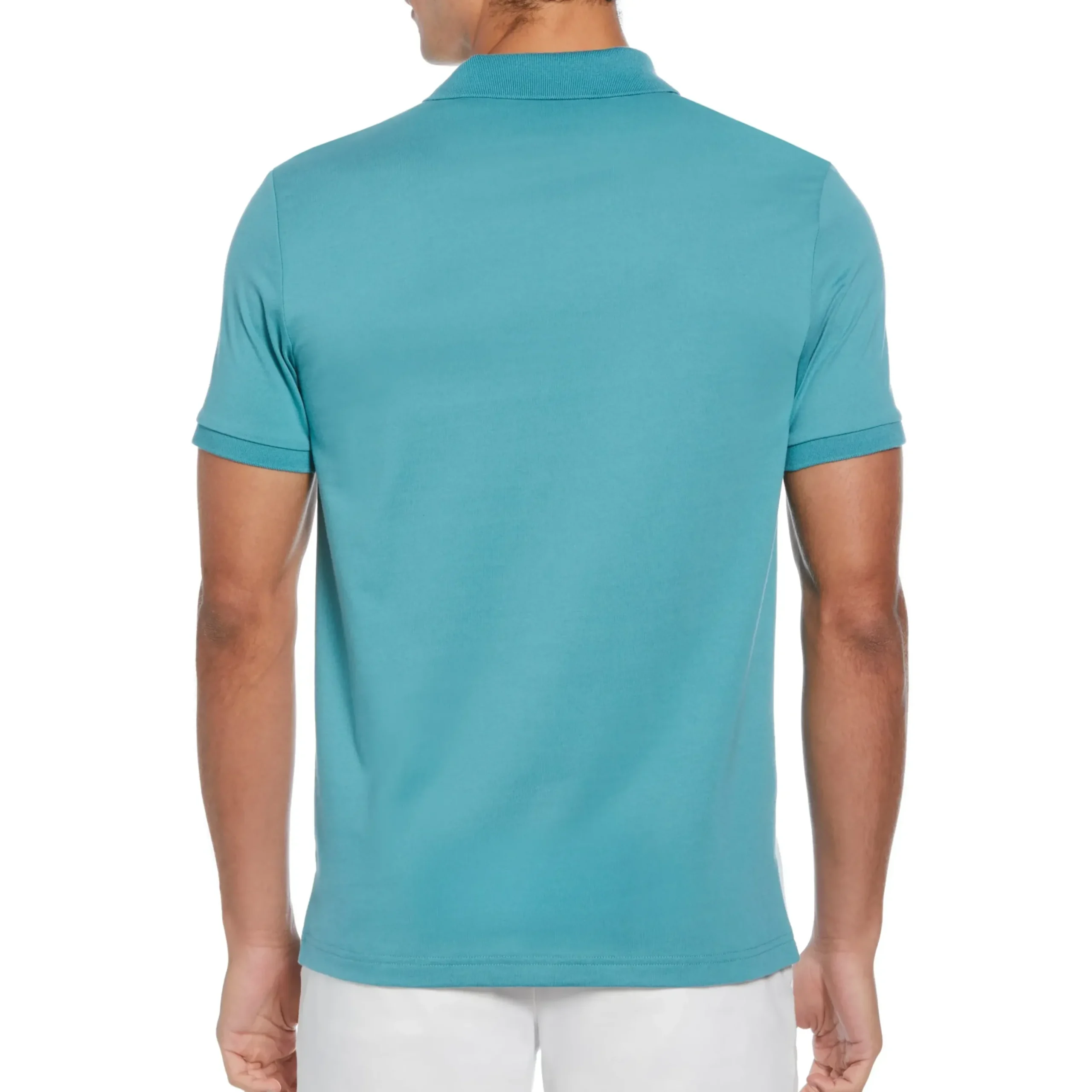 Cotton Jersey Jacquard Front Polo