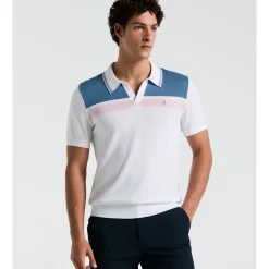 Cotton Jersey Stripe Sweater Polo