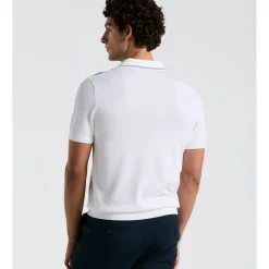 Cotton Jersey Stripe Sweater Polo