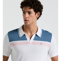 Cotton Jersey Stripe Sweater Polo