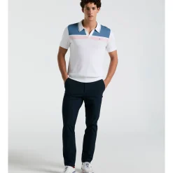 Cotton Jersey Stripe Sweater Polo