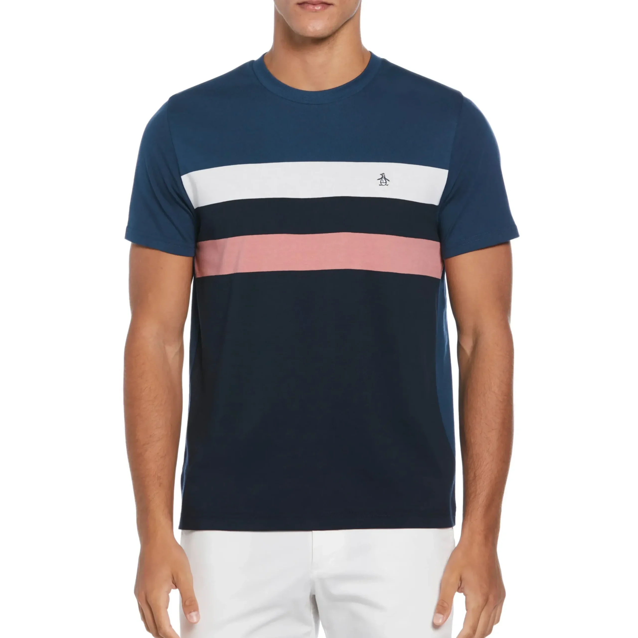 Cotton Jersey Yarn Dyed Chest Stripe Tee