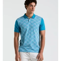 Diamond Jacquard Front Polo