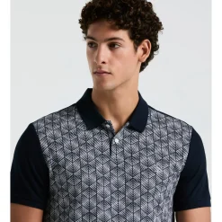 Diamond Jacquard Front Polo