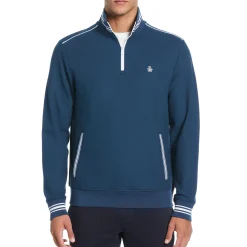 Double Knit Pique 1/4 Zip Track Jacket