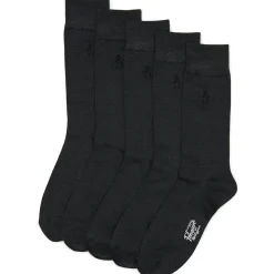 Dress Crew Black 5 Pack Socks