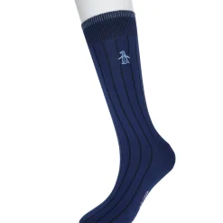 Dress Crew Rib Solid Sock