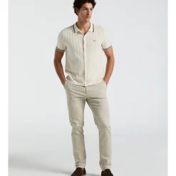 Drop Needle Button Front Sweater Polo