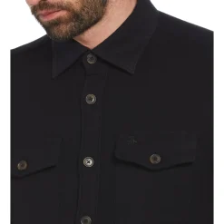 EcoVero™ Blend Loop Back Overshirt