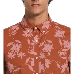 EcoVero Chambray Stretch Floral Shirt