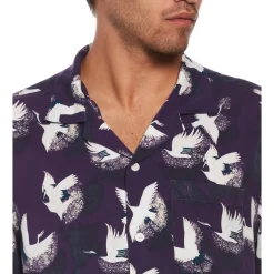 Ecovero™ Cranes Print Shirt