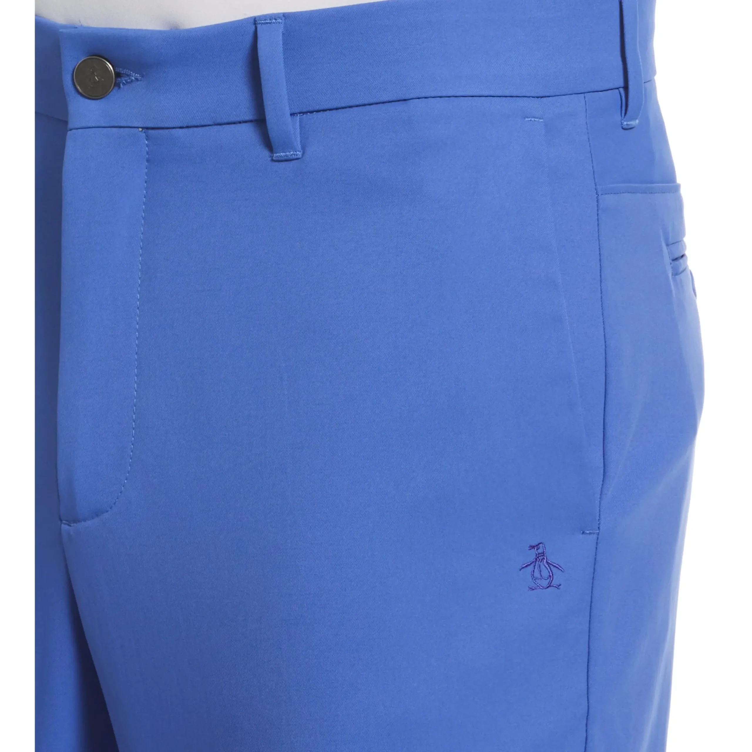 Flat Front Solid Golf Shorts