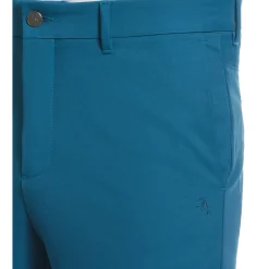 Flat Front Solid Golf Shorts