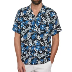 Floral Crane Print Shirt