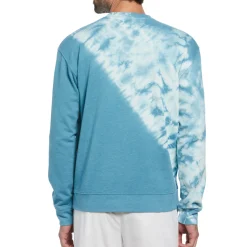 French Terry Tie Dye Crew Neck Sweater