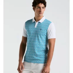 Geo Jacquard Front Polo