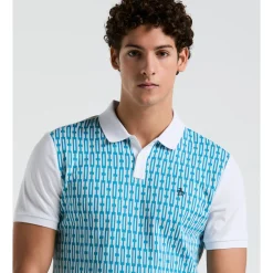 Geo Jacquard Front Polo