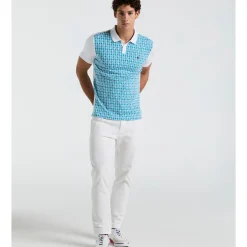 Geo Jacquard Front Polo