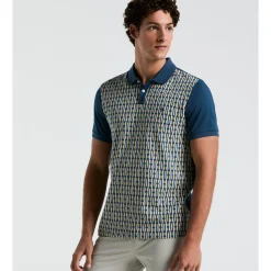 Geo Jacquard Front Polo