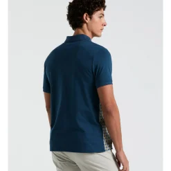 Geo Jacquard Front Polo