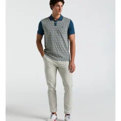 Geo Jacquard Front Polo
