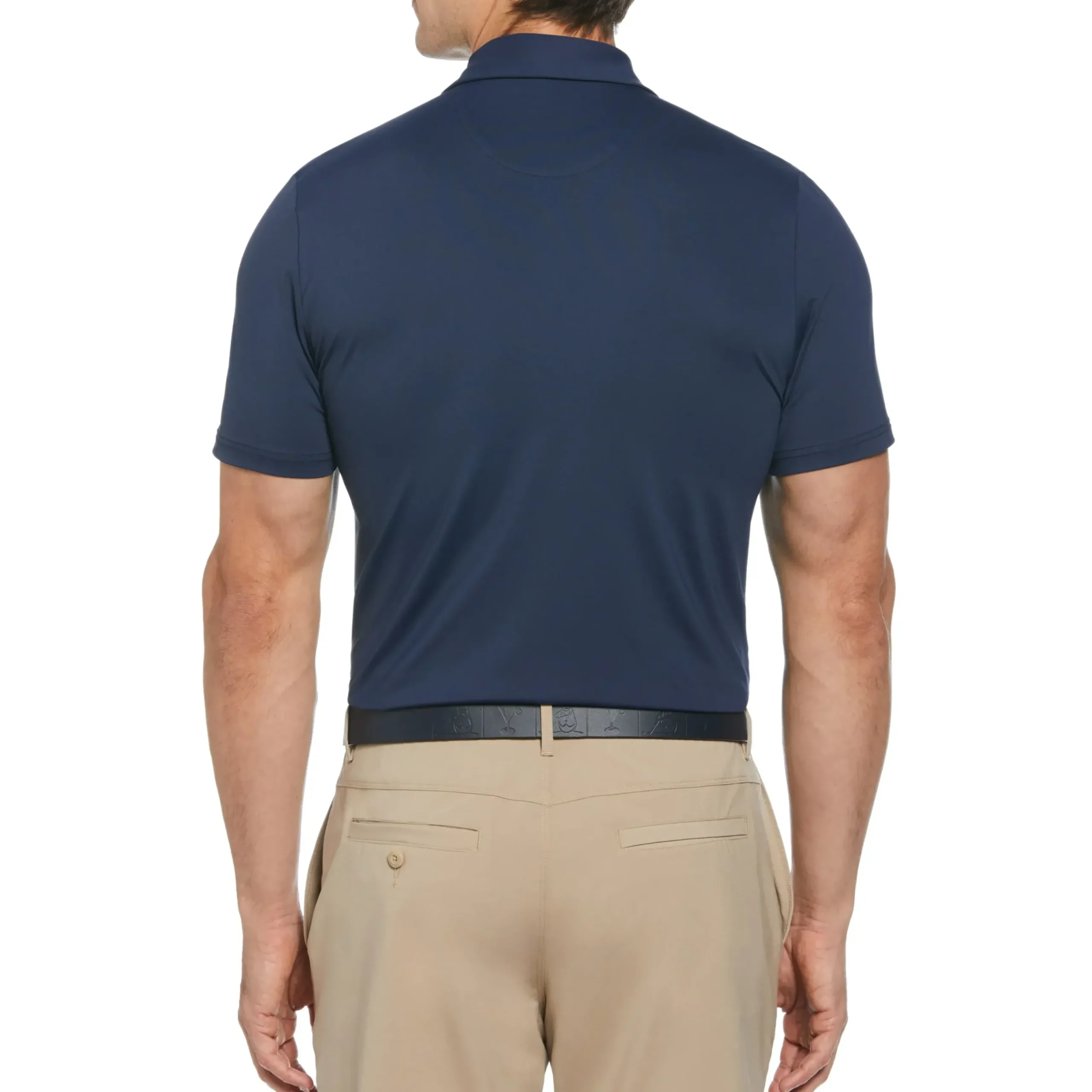 Got Game Engineered Stripe Block Print Polo