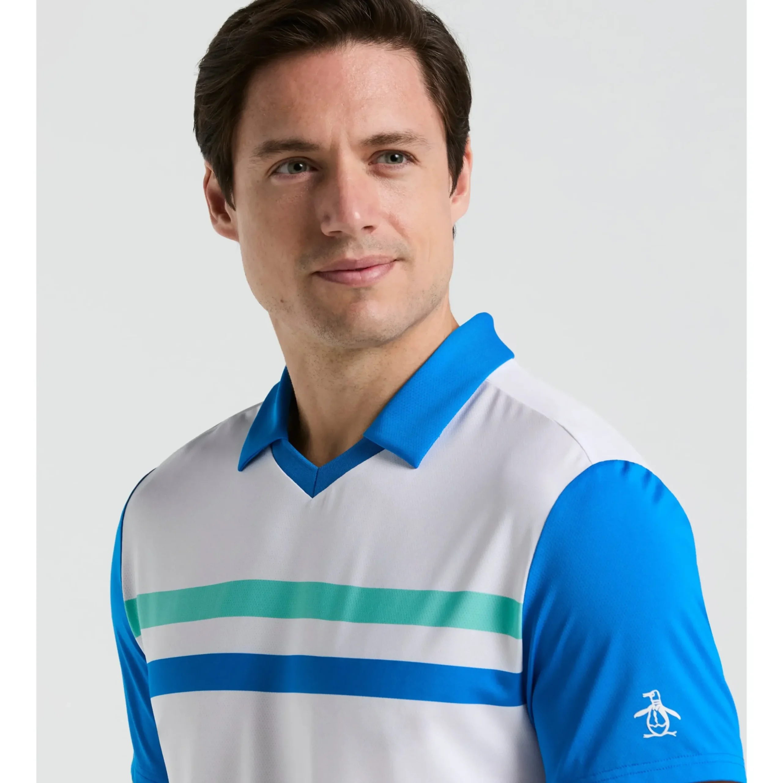 Heritage Blocked Performance Tennis Tee