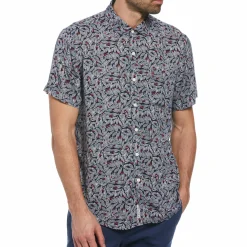 Holly Leaf Print Soft Shirt