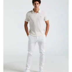 Jacquard Tipped 1/4 Zip Polo