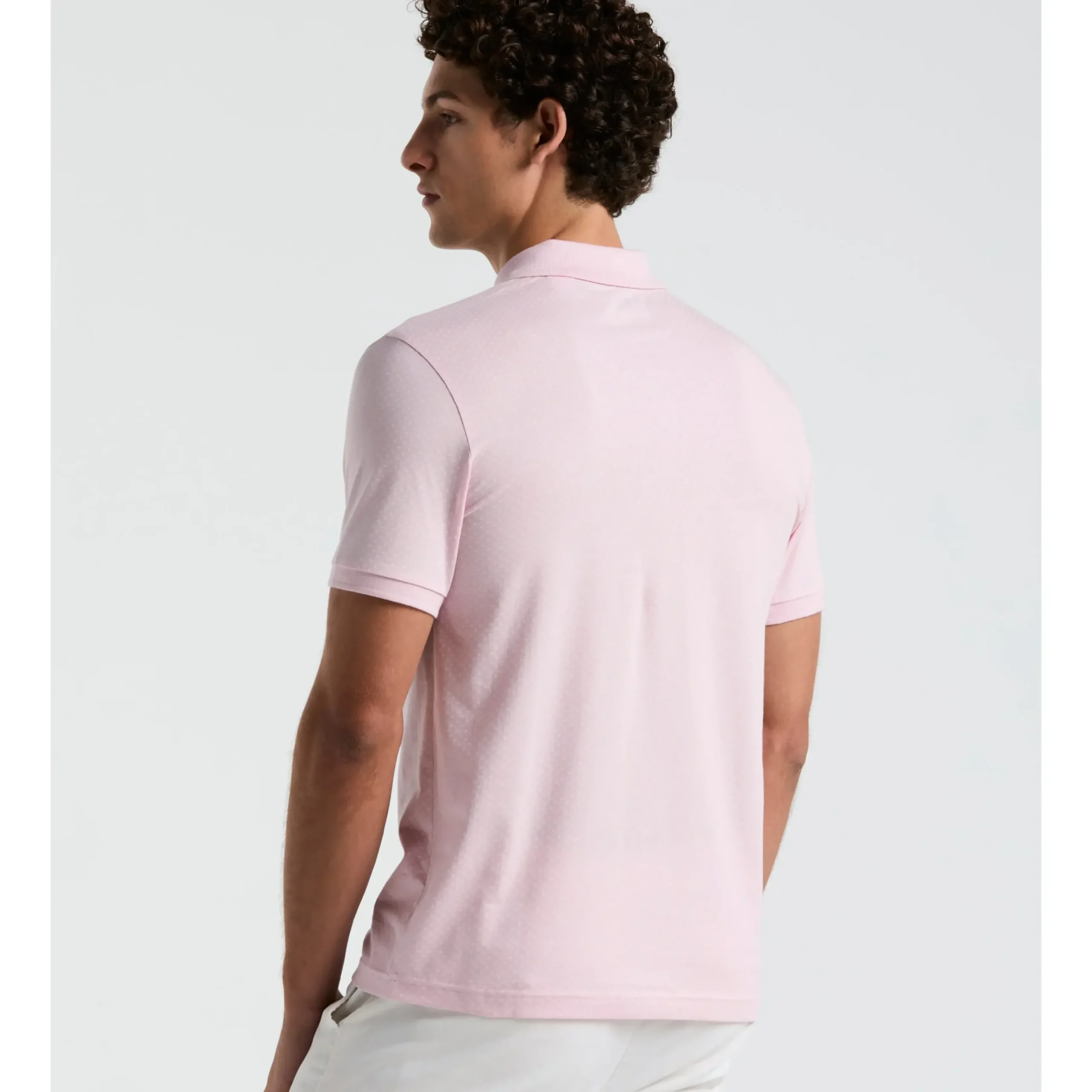 Jersey All-Over Diamond Ditsy Print Polo