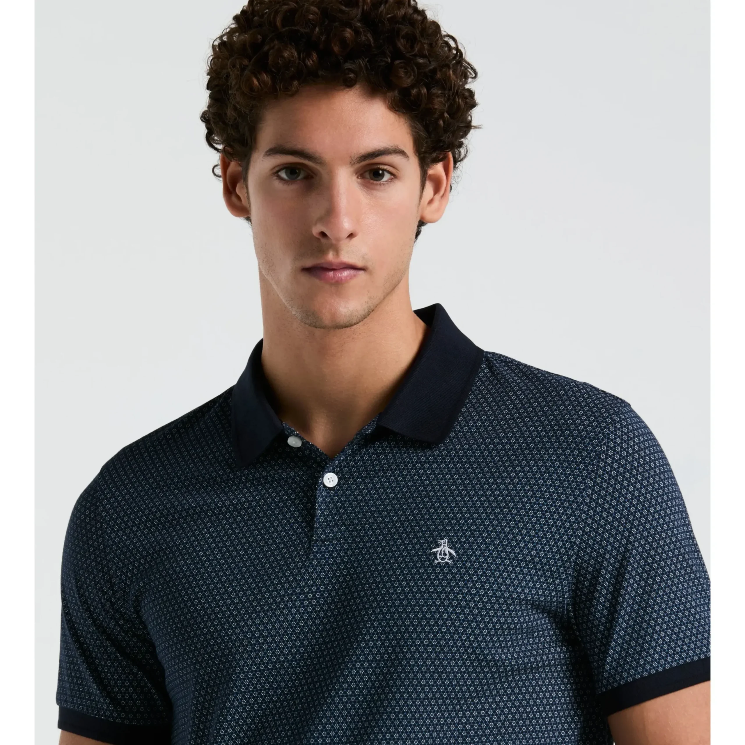 Jersey All-Over Ditsy Print Polo