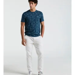 Jersey All-Over Palm Leaf Print Tee