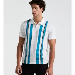 Jersey Vertical Stripe Polo